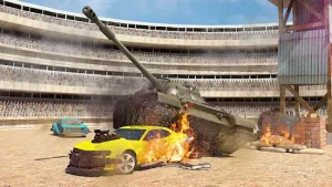 Tanks VS Cars Battle Mod Apk [Unlimited Weapons, Cars] Download Latest 2023 1